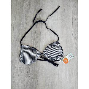 My charmo women UPF 50+  Swim Bikini Top Wrap Around Tie Size Medium NWT